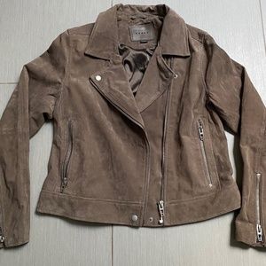 BLANKNYC Suede Moto Jacket